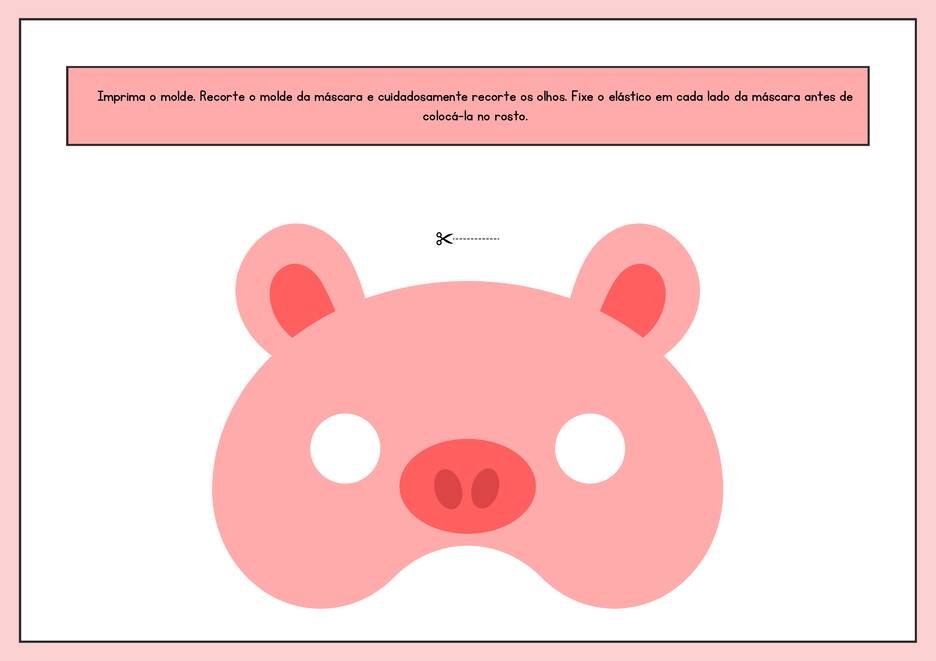 Máscaras de carnal para imprimir animais para baixar página 4